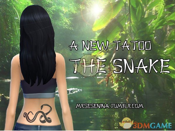 《模拟人生4》背部蛇纹身MOD