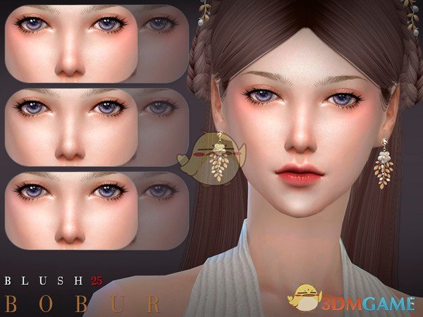 《模拟人生4》女性淡雅腮红MOD