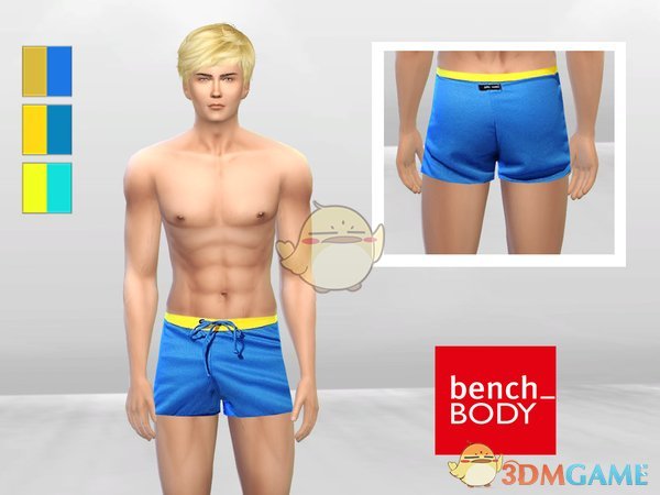 《模拟人生4》男款夏季沙滩短裤MOD