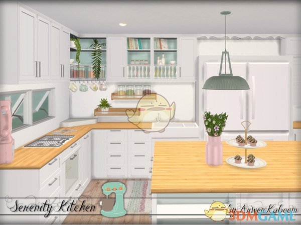 《模拟人生4》简洁的厨房家具MOD