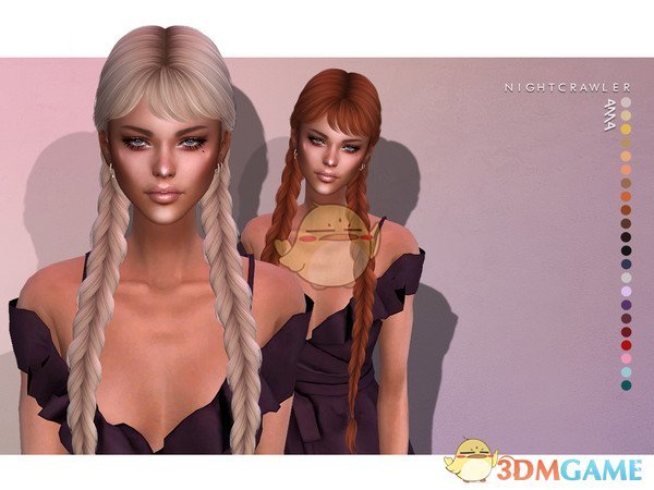 《模拟人生4》女性双麻花辫MOD