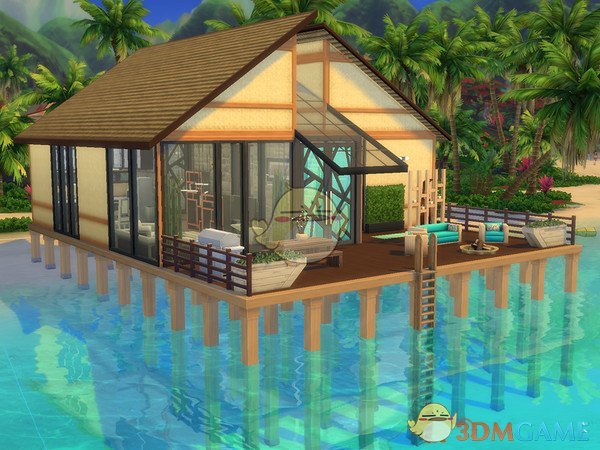《模拟人生4》简单的海滨别墅MOD
