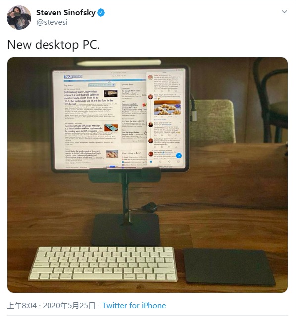 Windows 8之父晒出新桌面PC：是苹果iPad Pro