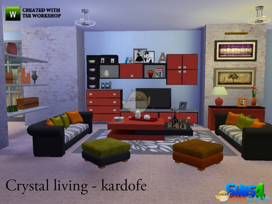 《模拟人生4》精致的客厅家具MOD