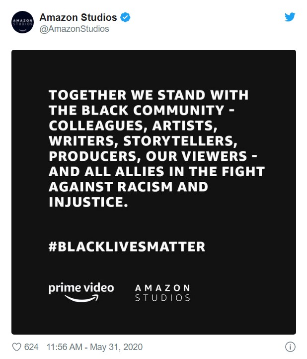 大量游戏、电影公司为黑人运动发声 并表示支持