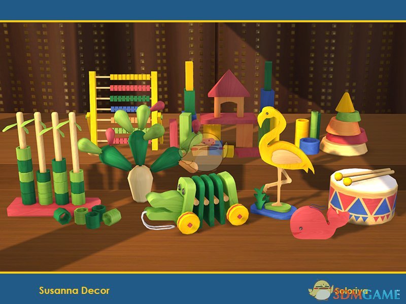 《模拟人生4》儿童木质玩具装饰MOD