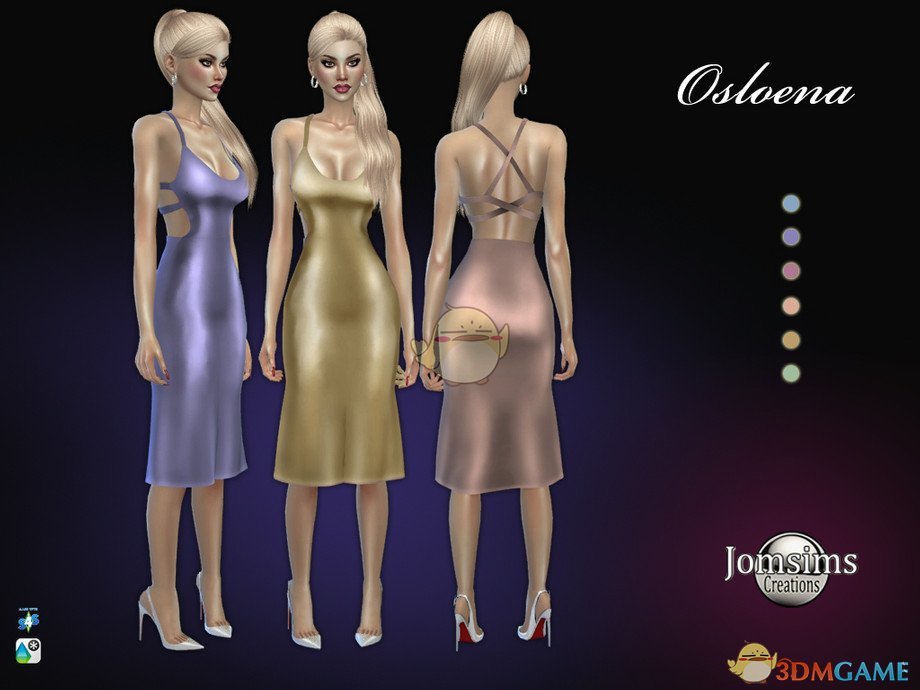 《模拟人生4》性感的皮质连衣裙MOD