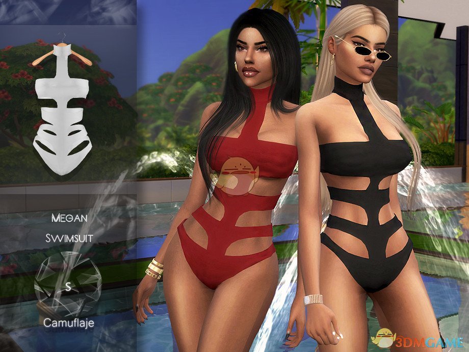 《模拟人生4》鱼骨风格泳装MOD