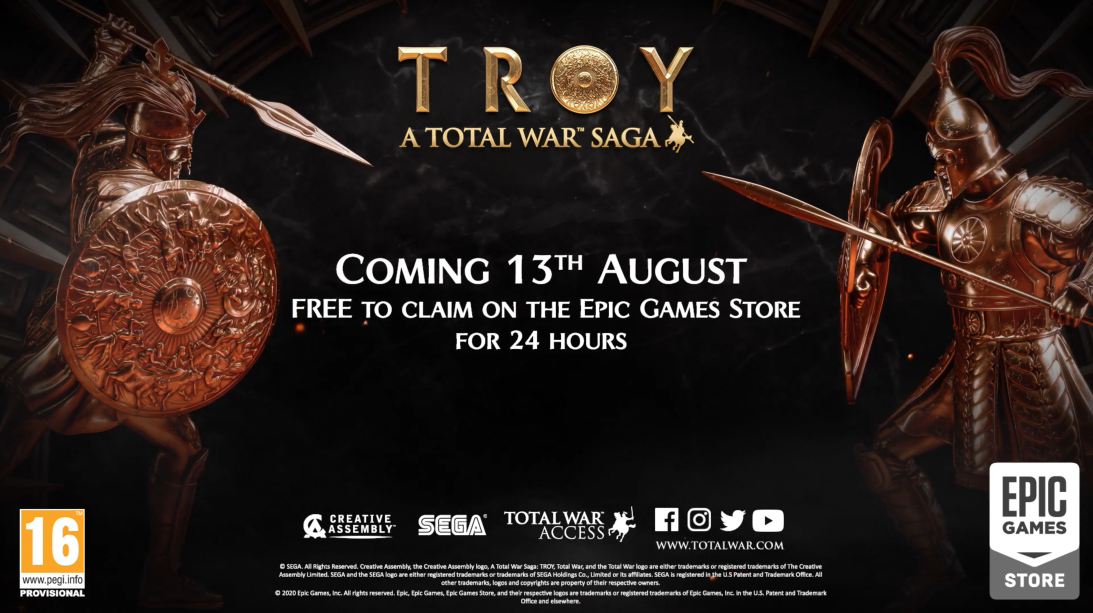 PC游戏展：《全面战争传奇：特洛伊》8月13日发售
