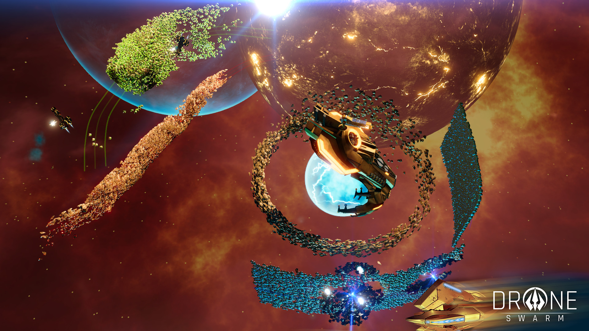 太空策略游戏《雄蜂战机》预告 玩法独特画面精美