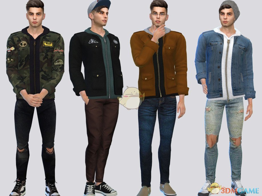 《模拟人生4》帅气连帽衫夹克MOD