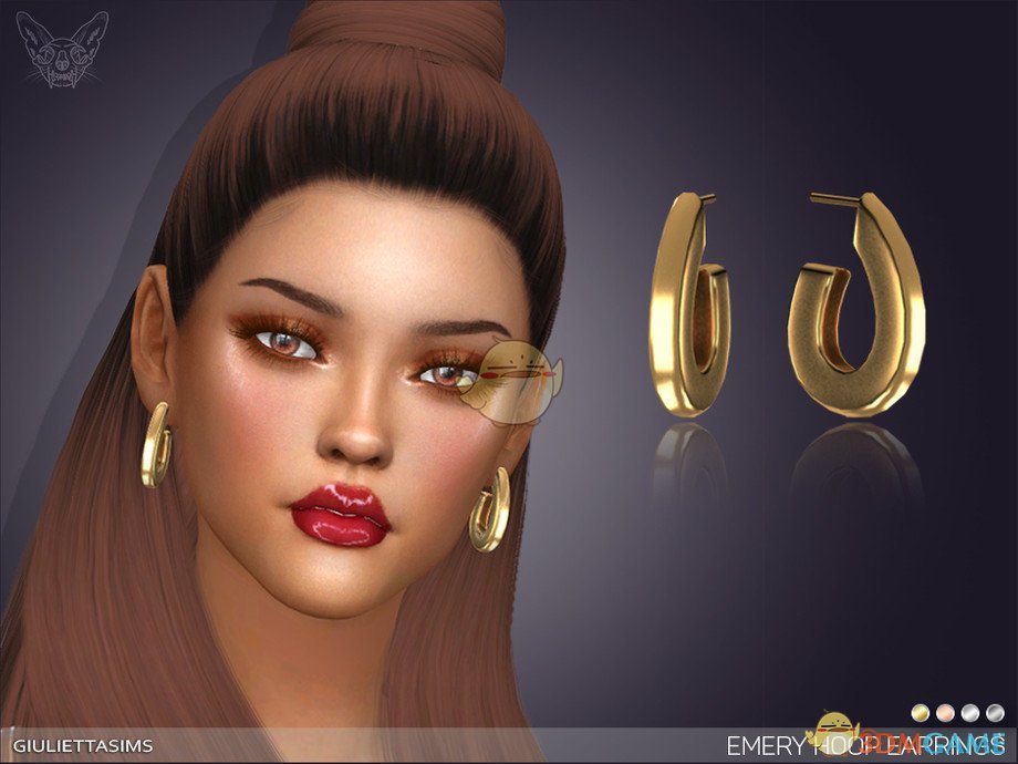 《模拟人生4》精致金属耳环MOD