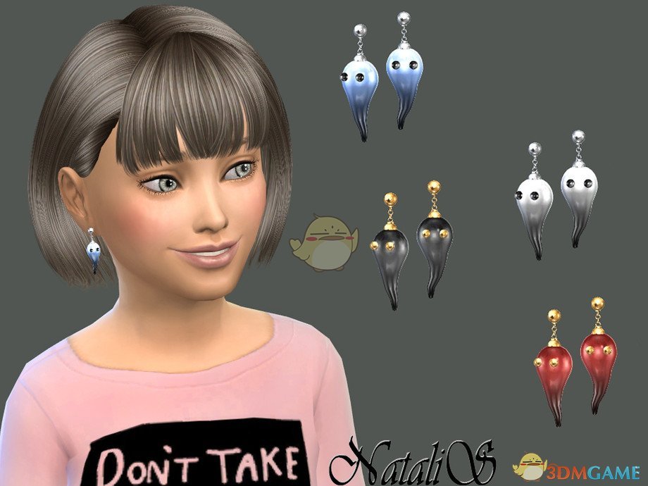 《模拟人生4》女孩幽灵耳环MOD
