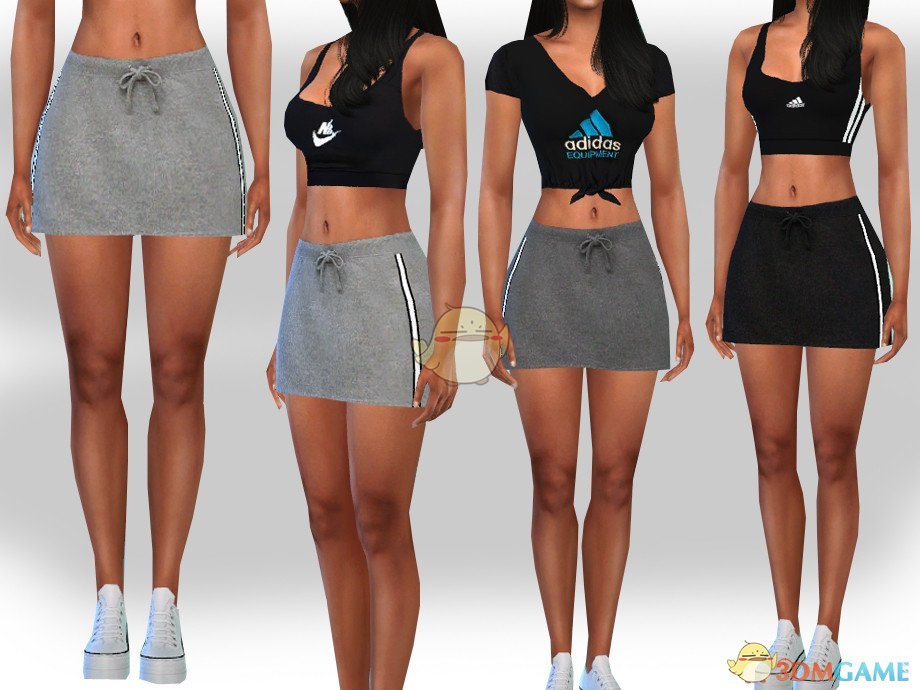 《模拟人生4》女性运动短裙MOD