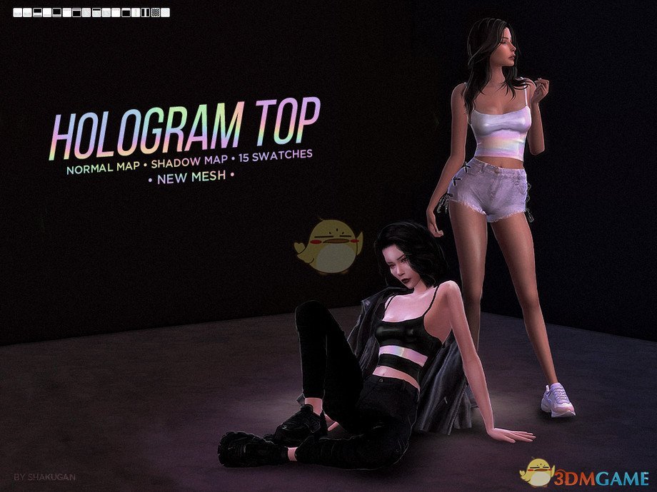 《模拟人生4》超性感的皮质上衣MOD