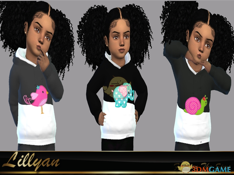 《模拟人生4》卡通动物上衣MOD