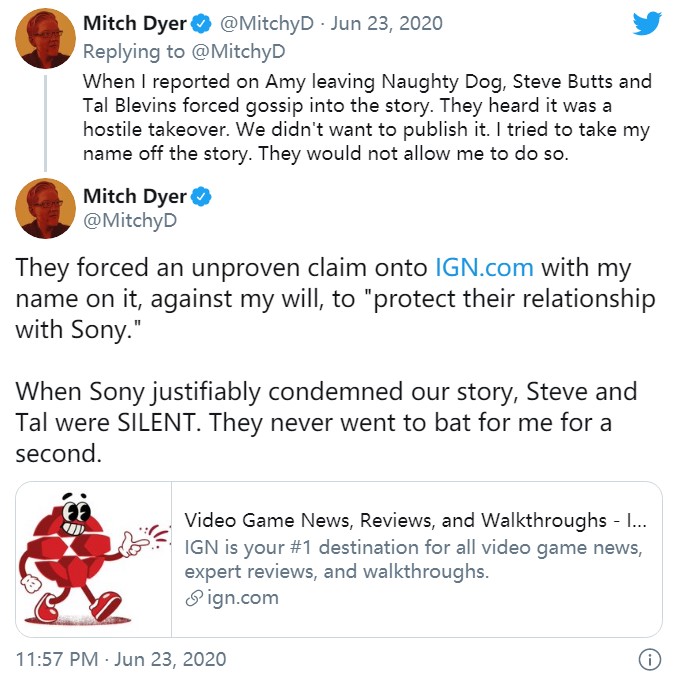 《神海》总监被Neil Druckmann逼出顽皮狗传闻为假：IGN当时的消息无实据