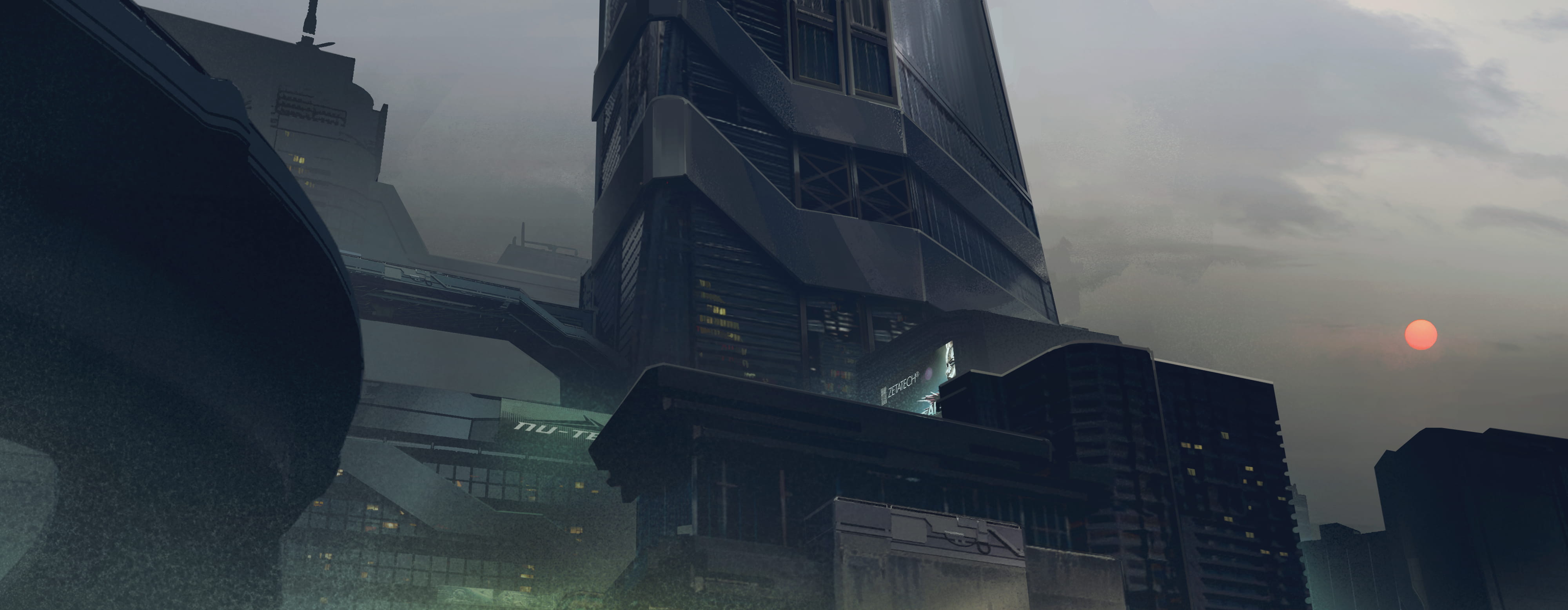 《赛博朋克2077》新截图及原画发布 夜之城如此美丽