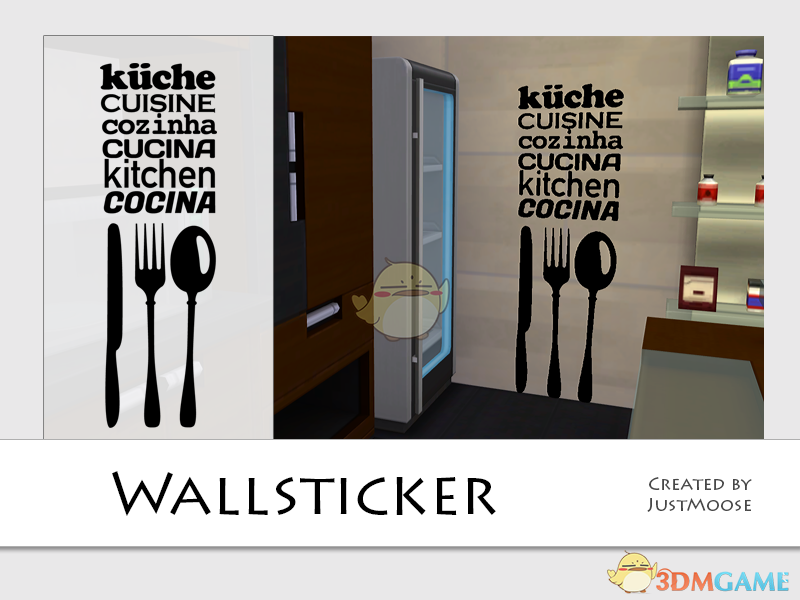 《模拟人生4》厨房餐具贴纸MOD