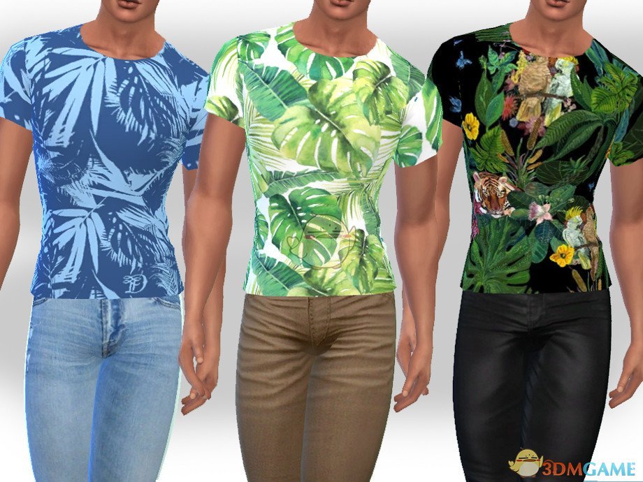 《模拟人生4》夏威夷风格男士衬衫MOD