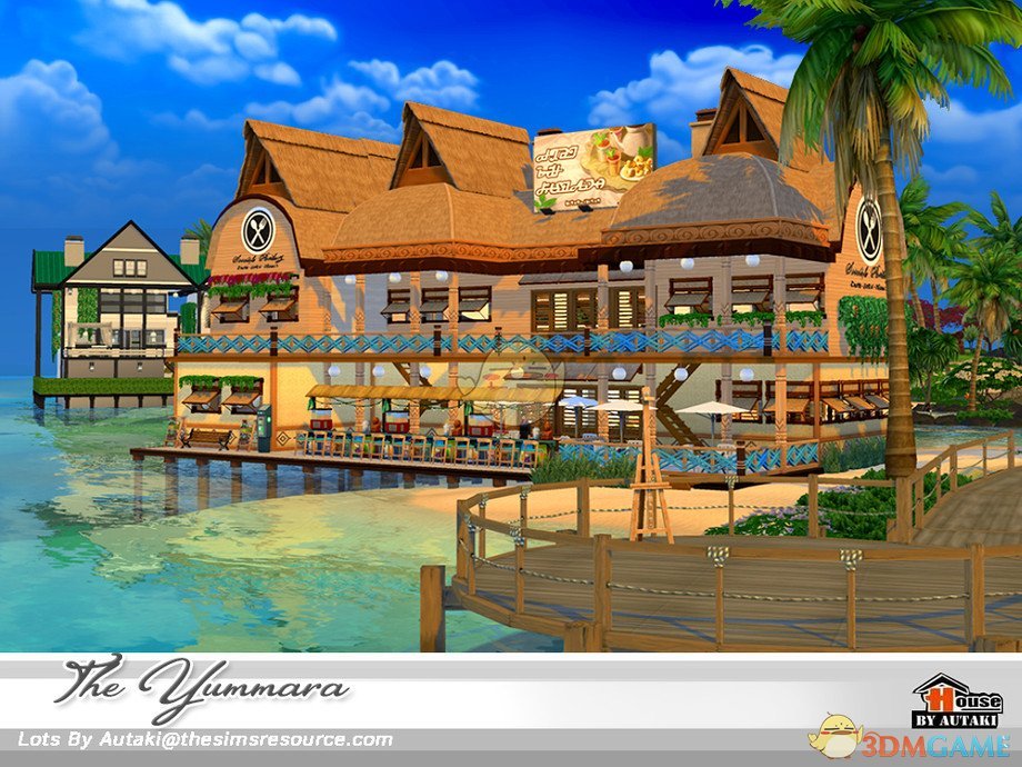 《模拟人生4》海边的双层餐厅MOD