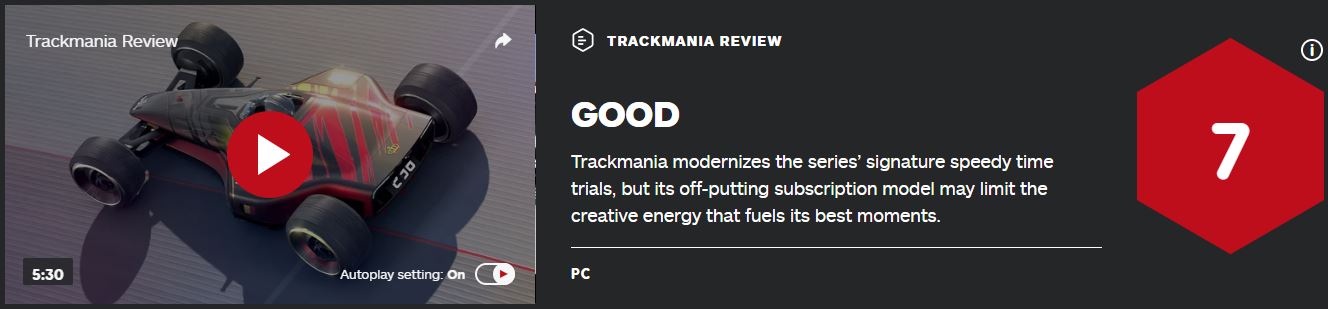 育碧《赛道狂飙》IGN 7分：订阅模式限制游戏表现