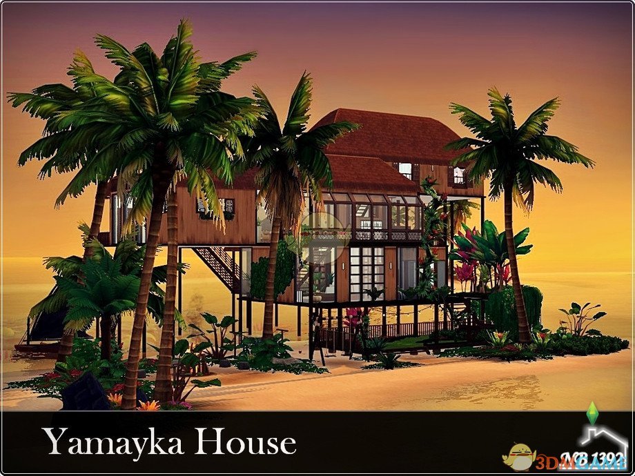 《模拟人生4》海边的多层木屋MOD