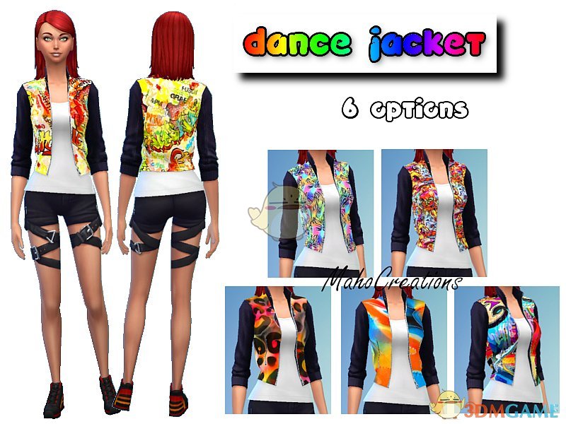 《模拟人生4》女性的彩色夹克MOD