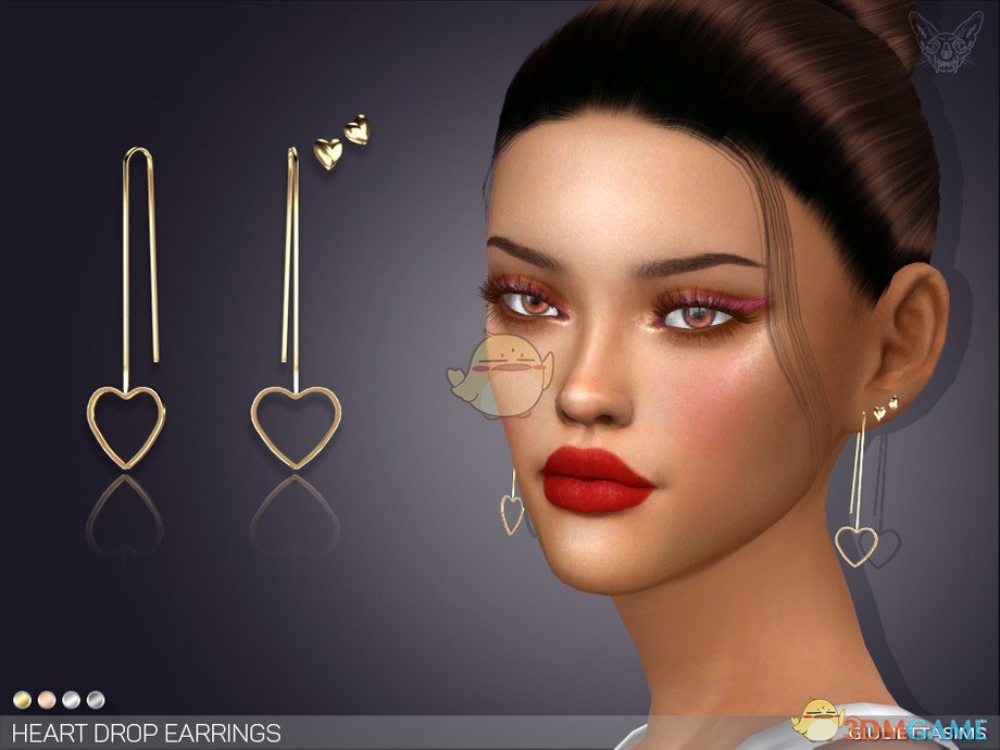 《模拟人生4》空心心形耳环MOD