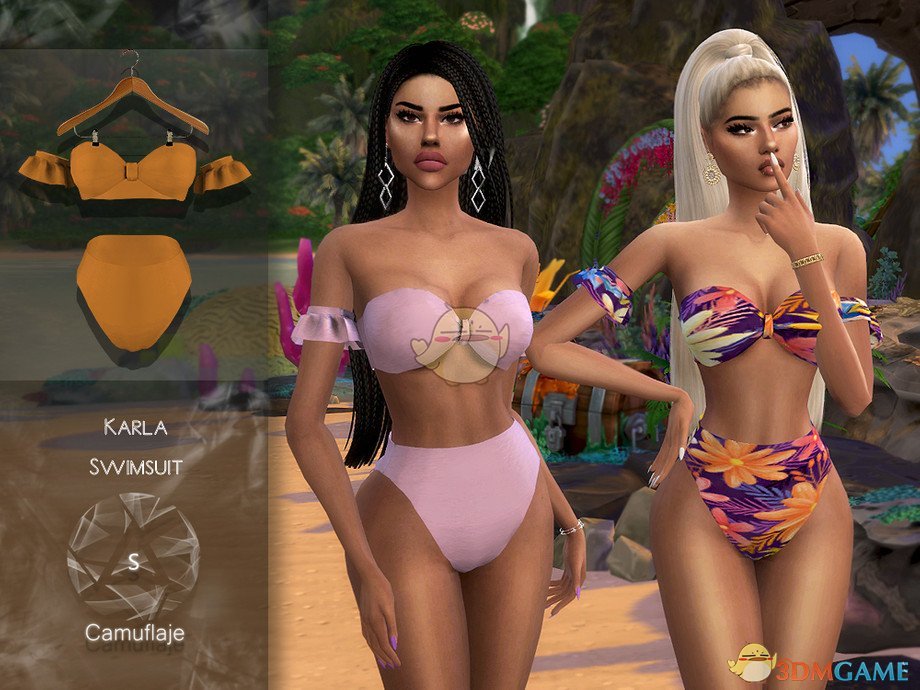 《模拟人生4》性感的无肩带泳装MOD
