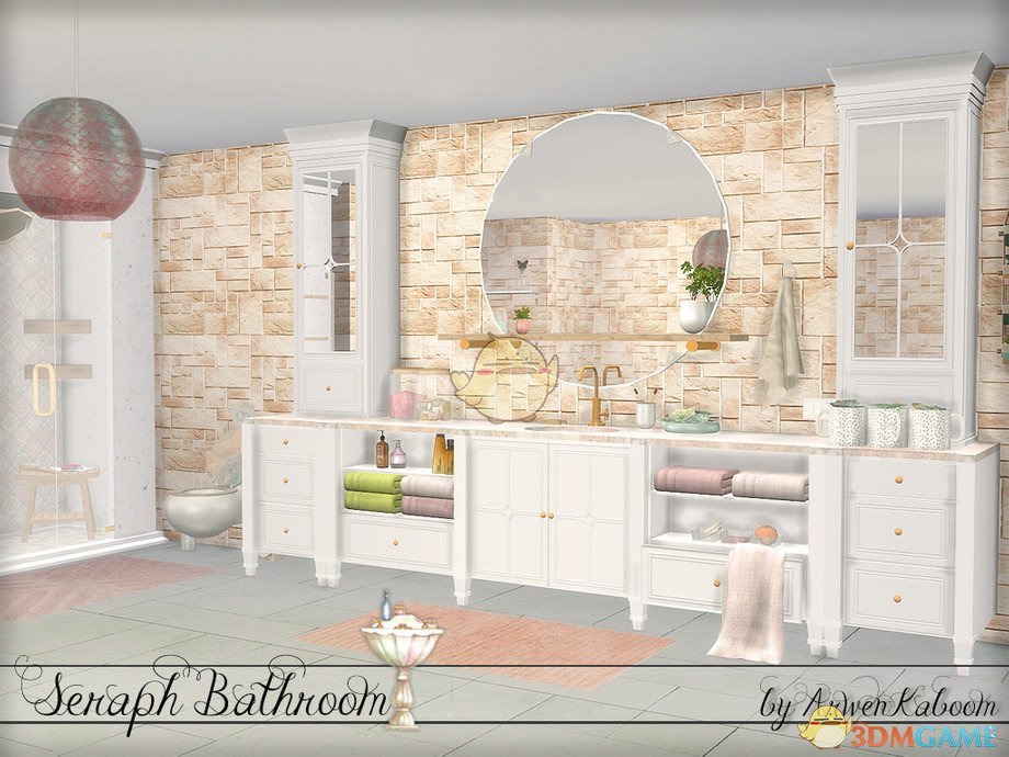 《模拟人生4》豪华的浴室家具MOD