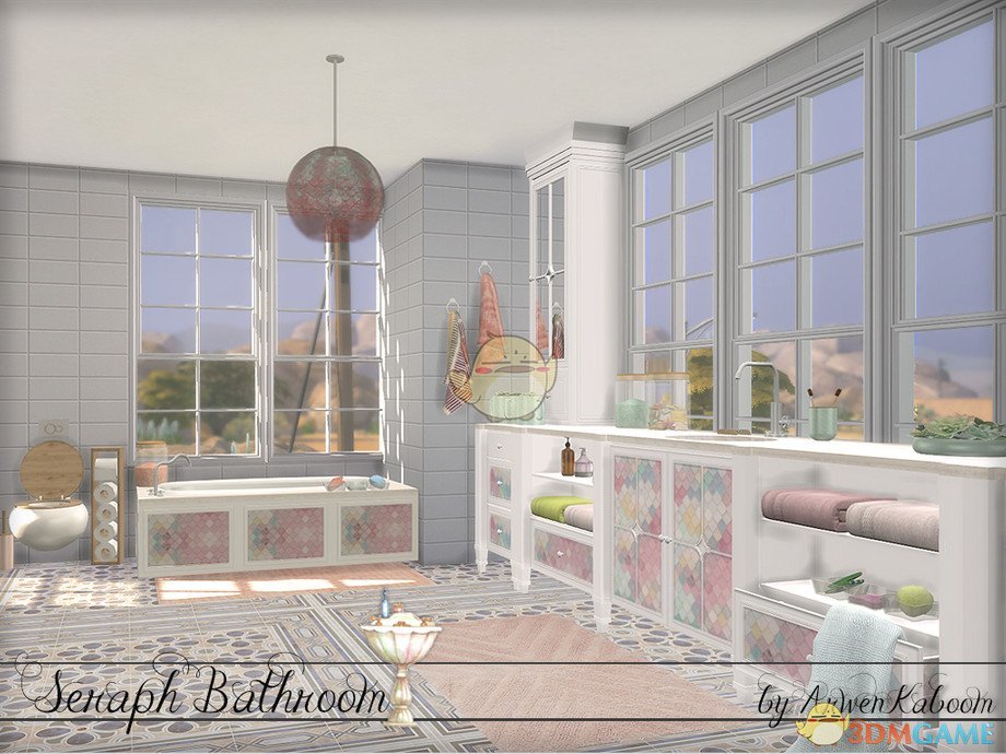 《模拟人生4》豪华的浴室家具MOD