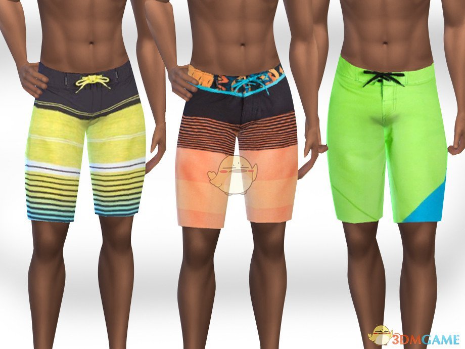 《模拟人生4》男士彩色泳裤MOD