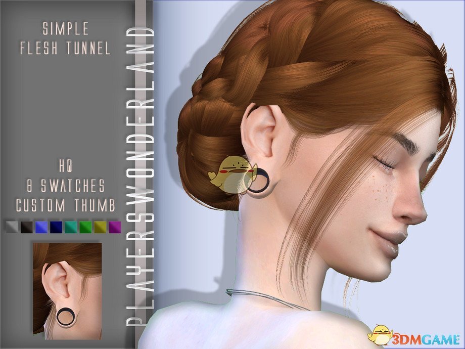 《模拟人生4》圆洞耳环MOD