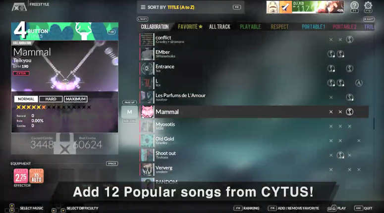 《DJMAX致敬V》联动《Cytus》、《Deemo》宣传片公开 7.16上市
