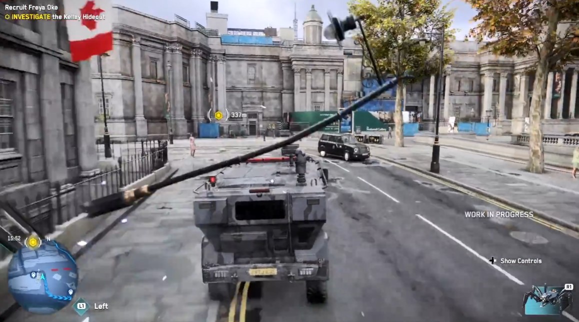 《看门狗：军团》建筑工人12分钟试玩 能开军用装甲车