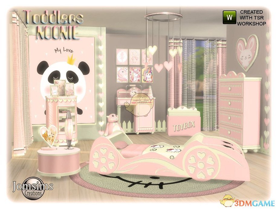 《模拟人生4》超可爱的粉色婴儿房MOD