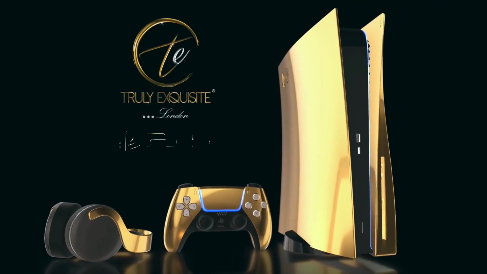 极度奢华 Truly Exquisite宣布推出24K黄金限量版PS5