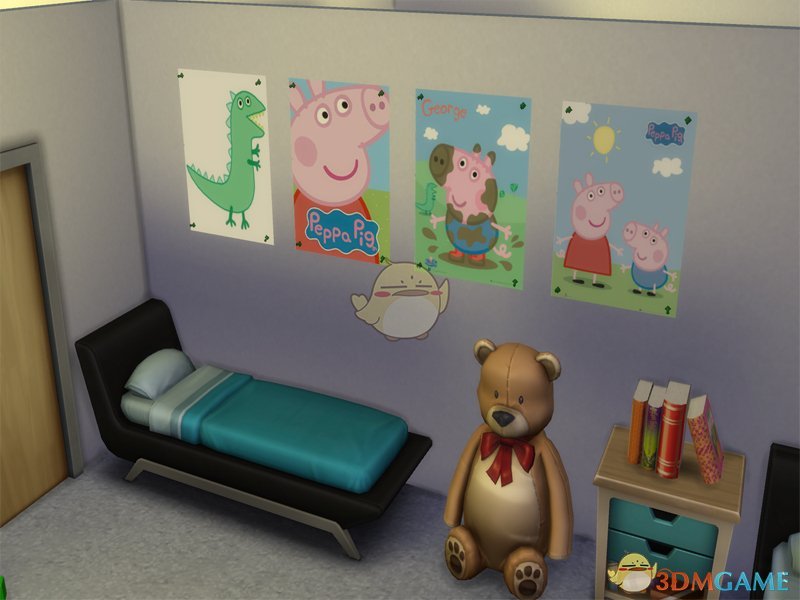 《模拟人生4》小猪佩奇壁画MOD