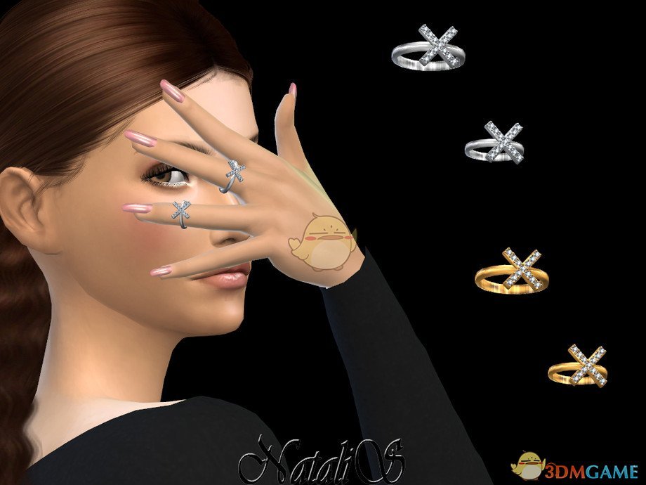 《模拟人生4》十字钻石精致戒指MOD