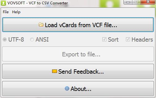 《VovSoft VCF to CSV Converter》绿色版