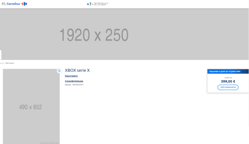 法国家乐福网站上架PS5/XSX预售 399欧起 或为占位符