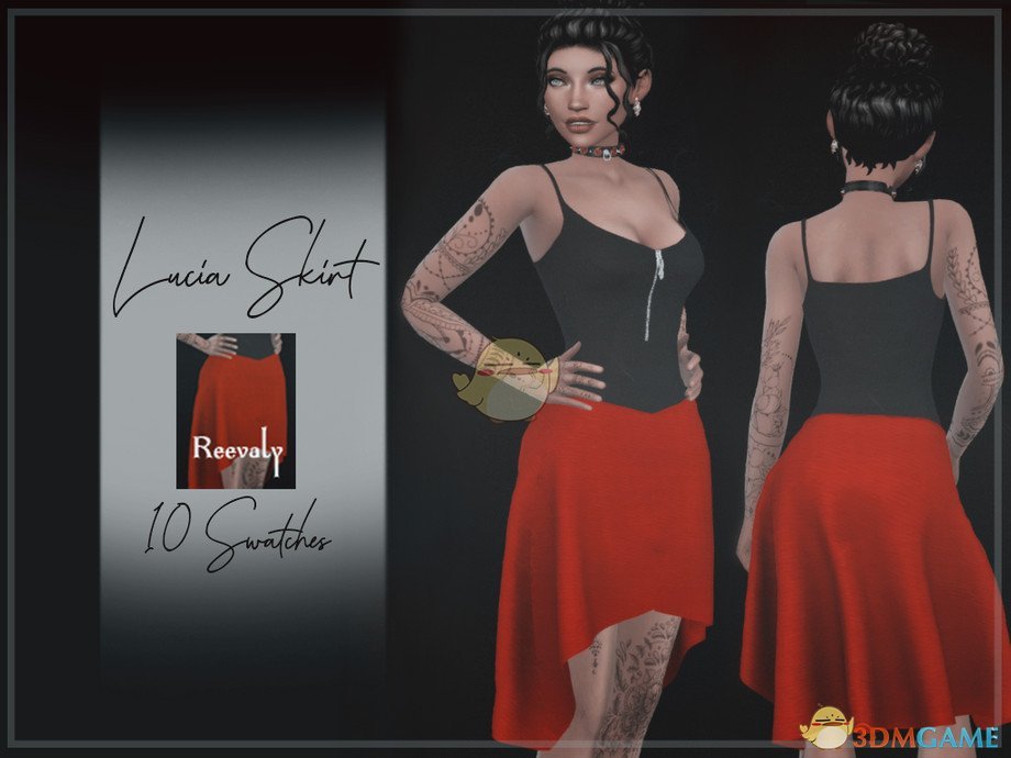 《模拟人生4》女性的红色小短裙MOD