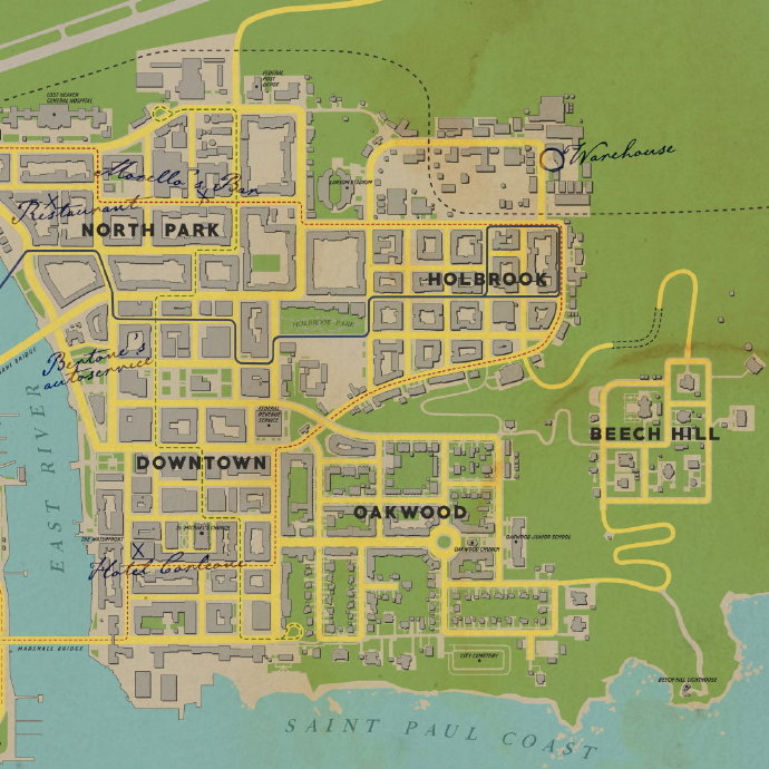 《四海兄弟：最终版》城市地图展示 较之原版有显著改变
