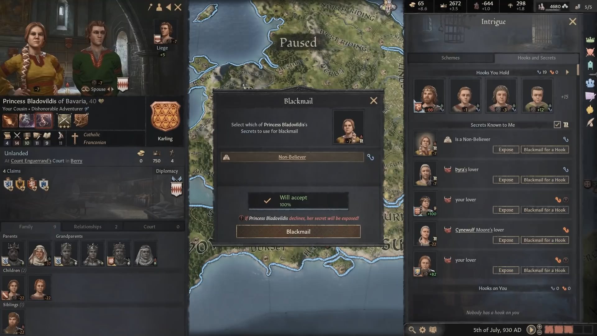 《十字军之王3》游戏演示介绍：对敌方展开暗杀行动