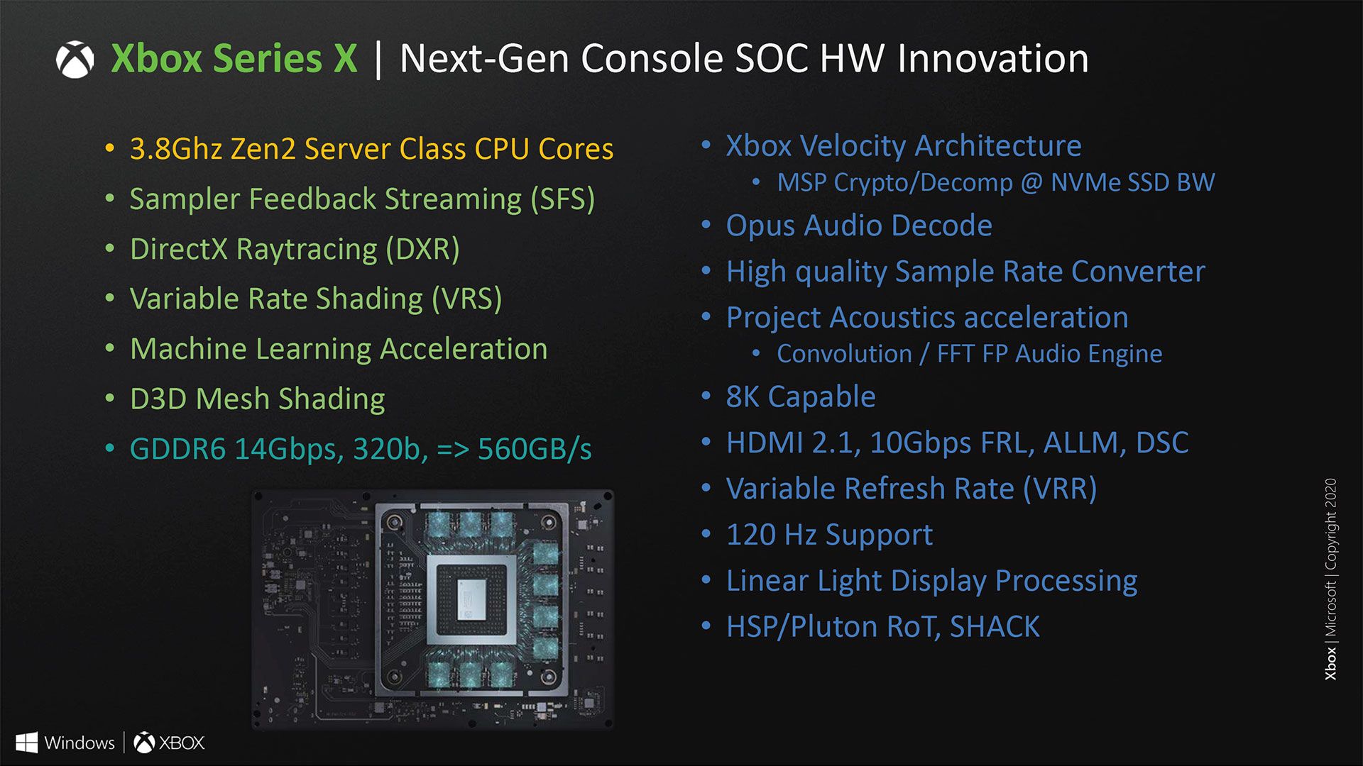 Xbox Series X系统架构分析 SoC细节一览