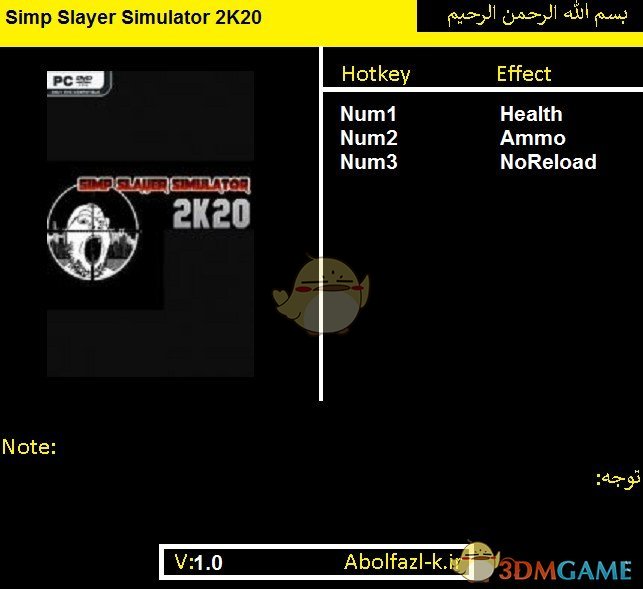 《辛普杀手模拟器2K20》v1.0三项修改器[Abolfazl]