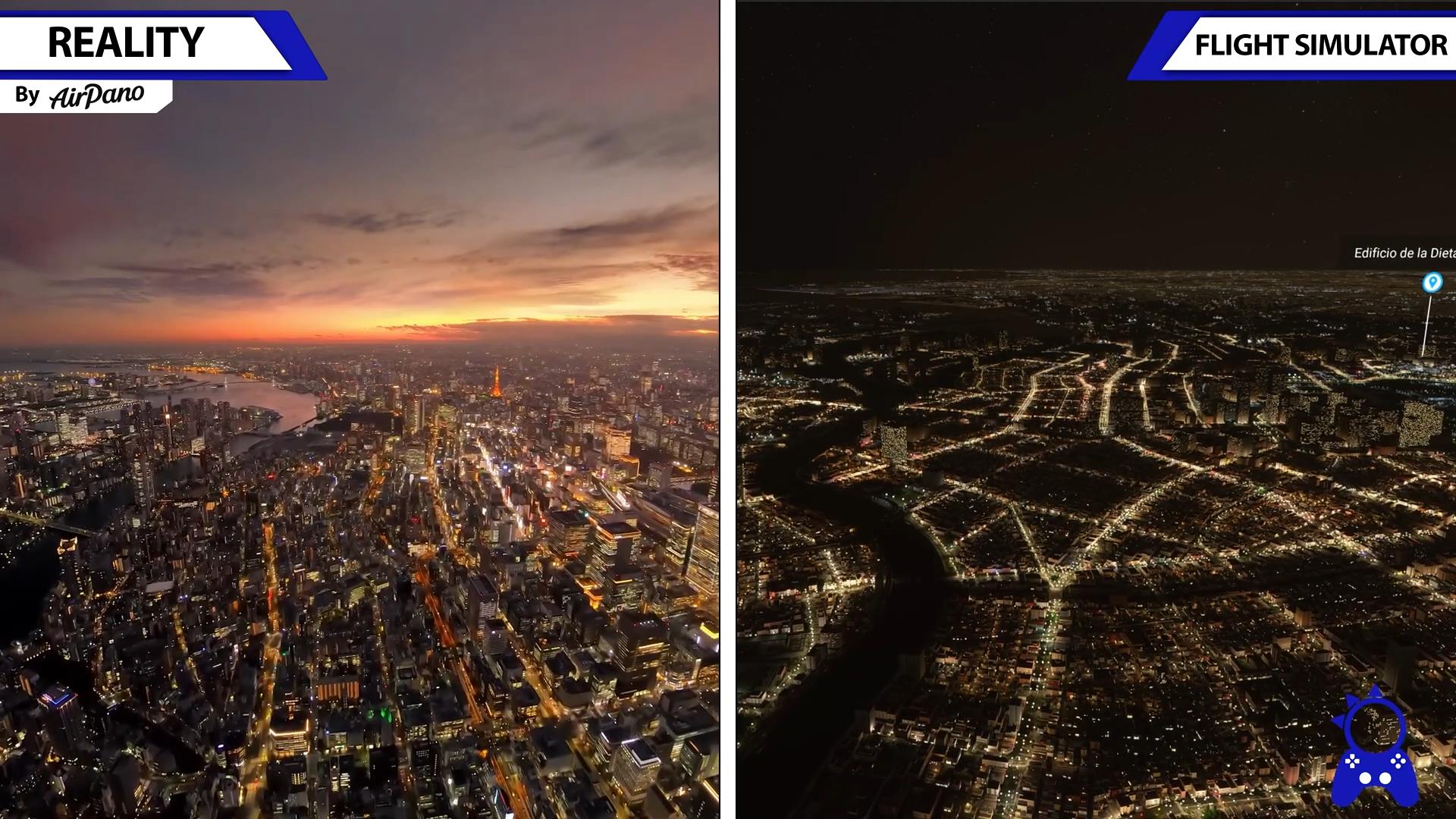 《微软飞行模拟》游戏画面与现实场景对比视频-6428 