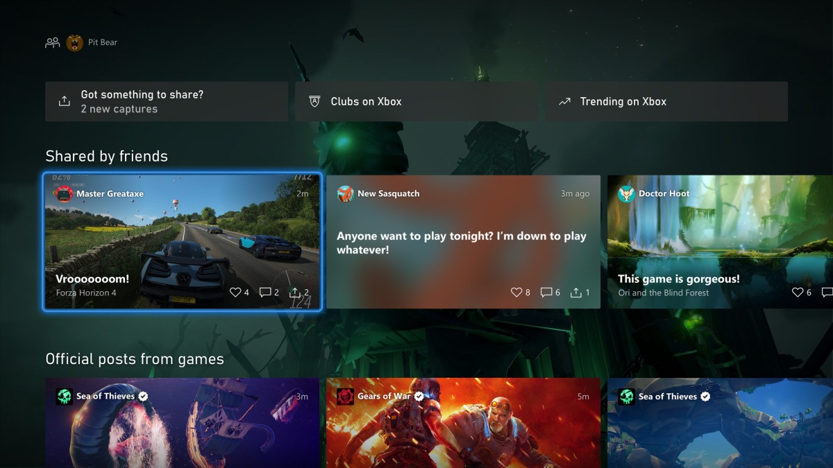 微软Xbox One/Xbox Series X新UI细节透露