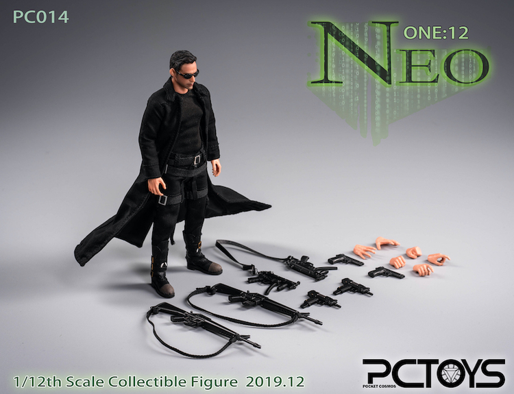PCTOYS 1/12 黑客杀手 尼欧 兵人 售价438元 完美还原高颜长腿基努